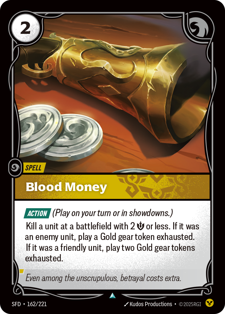 SFD-162 * Blood Money * Uncommon * Spiritforged