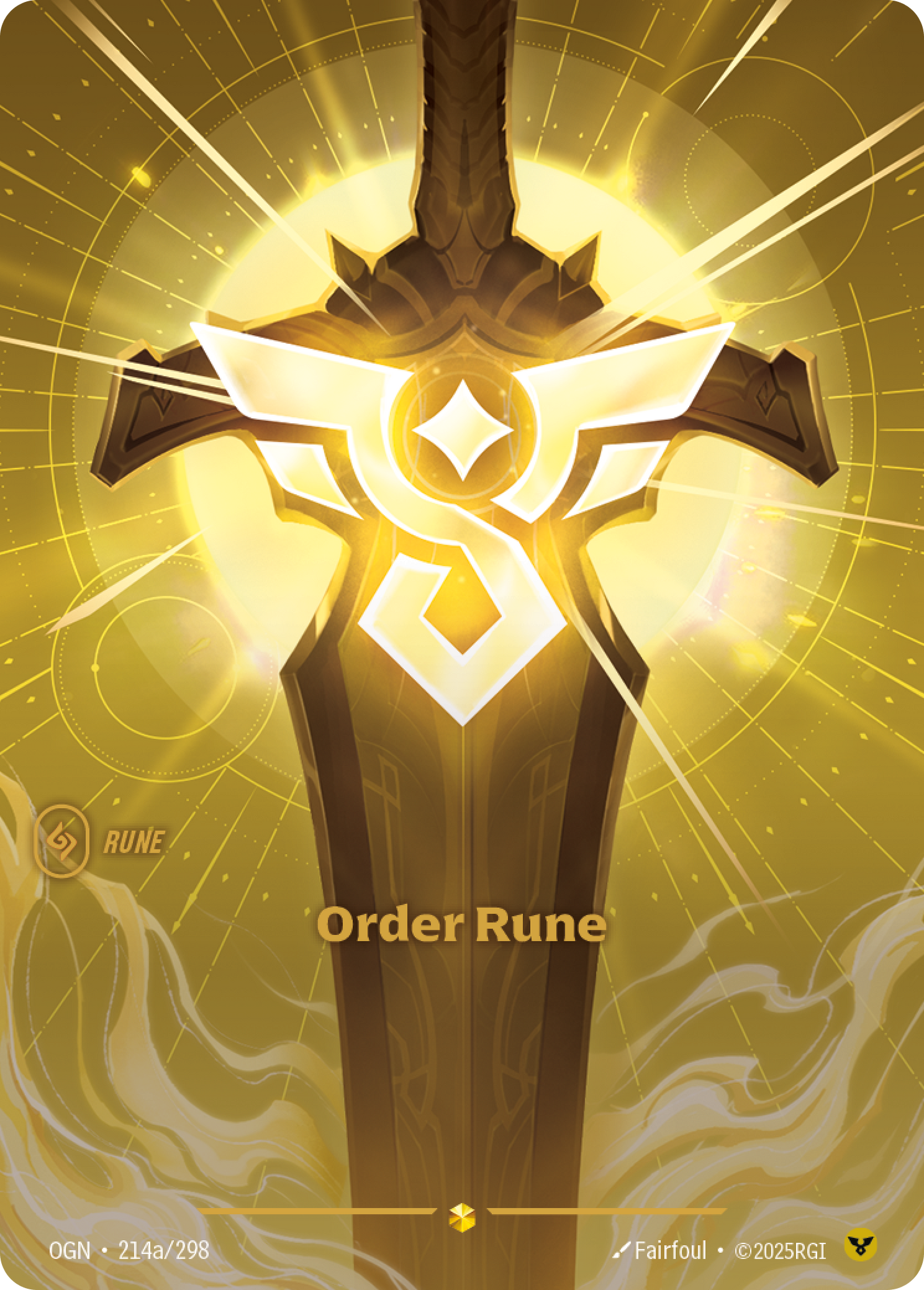 SFD-R06a * Order Rune (Alternate Art) (Foil) * Showcase * Spiritforged