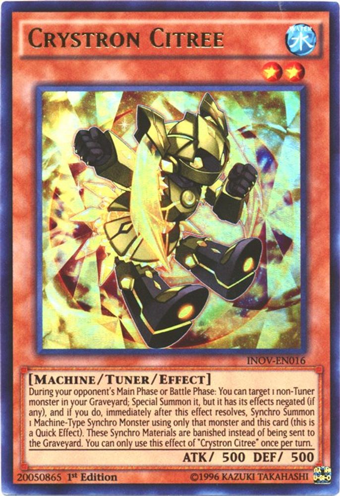 INOV-EN016 * Crystron Citree * Ultra Rare * Invasion: Vengeance