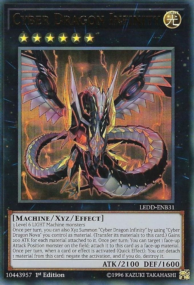 LEDD-ENB31 * Cyber Dragon Infinity * Ultra Rare * Legendary Dragon Decks