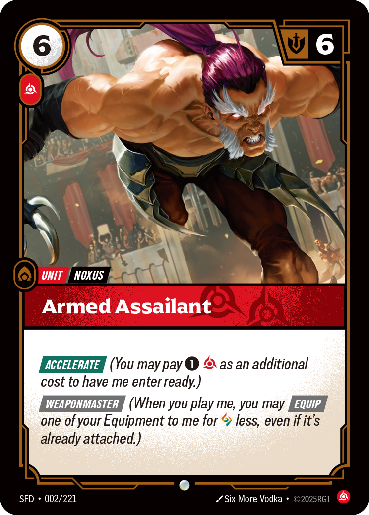 SFD-002 * Armed Assailant (Foil) * Common * Spiritforged