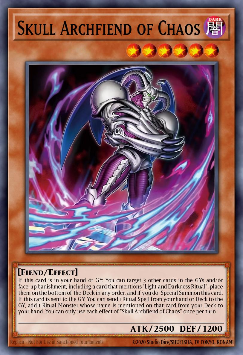 CORI-EN002 * Skull Archfiend of Chaos * Super Rare * Chaos Origins