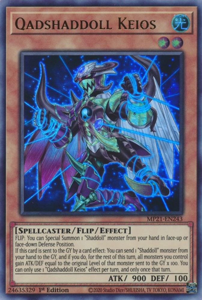 Qadshaddoll Keios * Ultra Rare * MP21-EN243