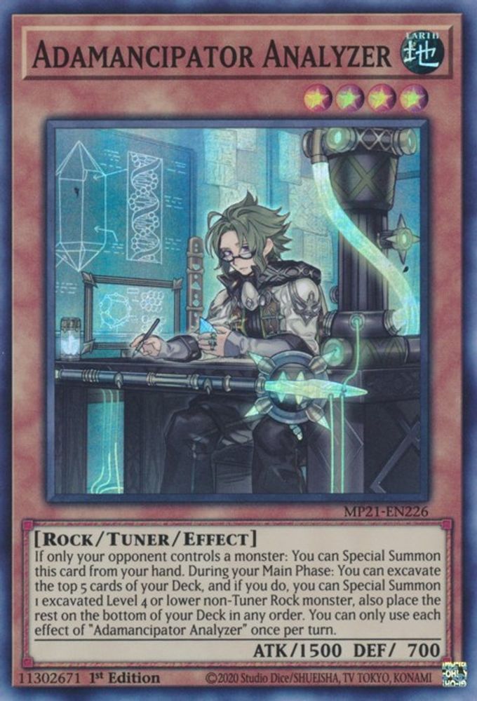MP21-EN226 * Adamancipator Analyzer * Super Rare * 2021 Tin of Ancient Battles