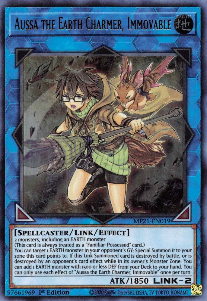 MP21-EN019 * Aussa the Earth Charmer, Immovable * Ultra Rare * 2021 Tin of Ancient Battles