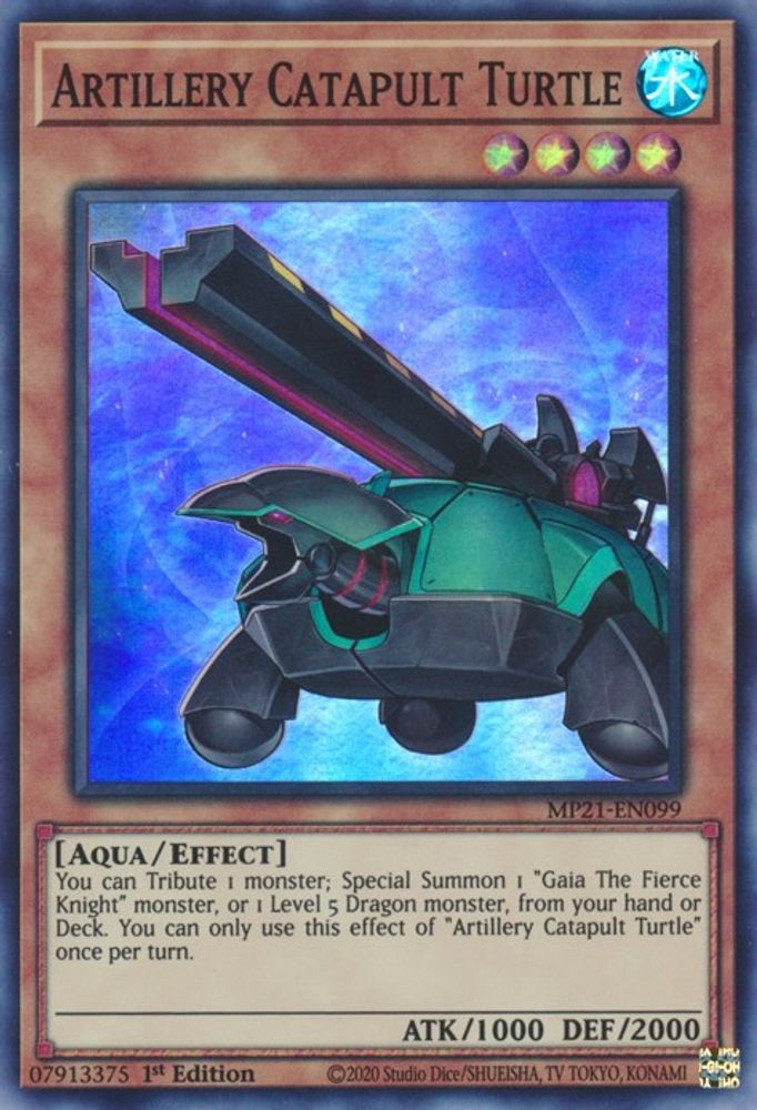 Artillery Catapult Turtle * Super Rare * MP21-EN099