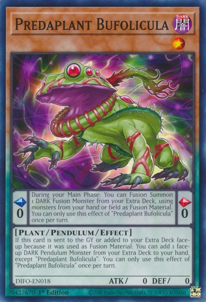 DIFO-EN018 * Predaplant Bufolicula * Common * Dimension Force