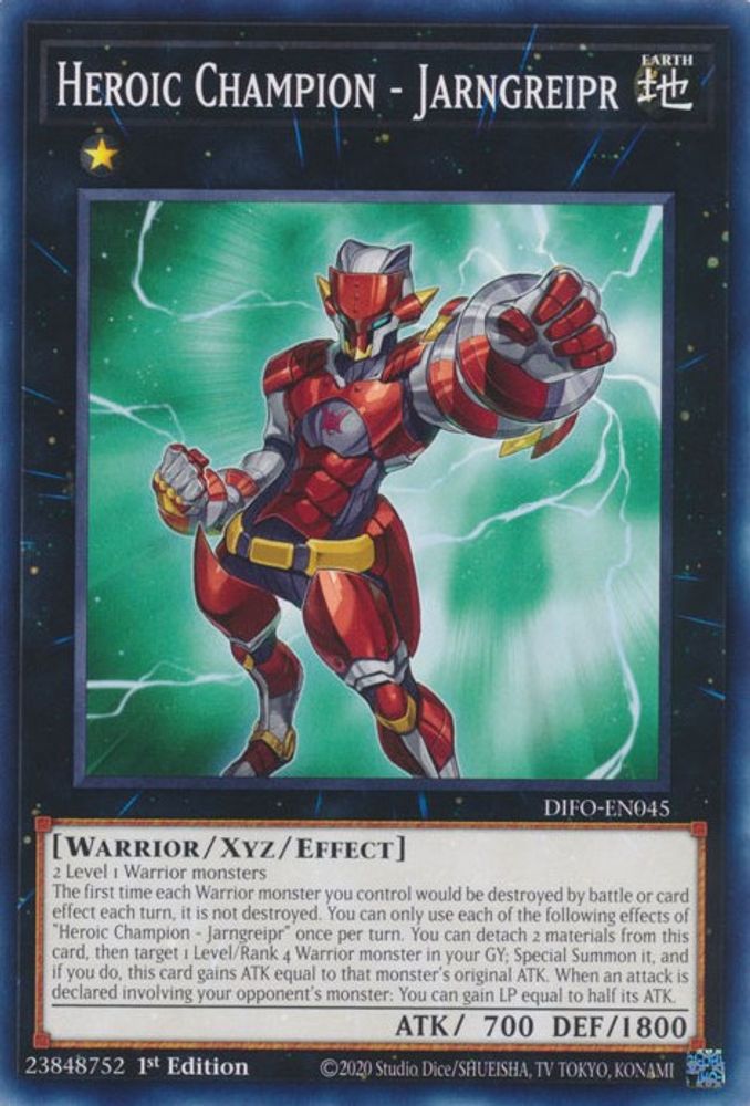 DIFO-EN045 * Heroic Champion - Jarngreipr * Common * Dimension Force