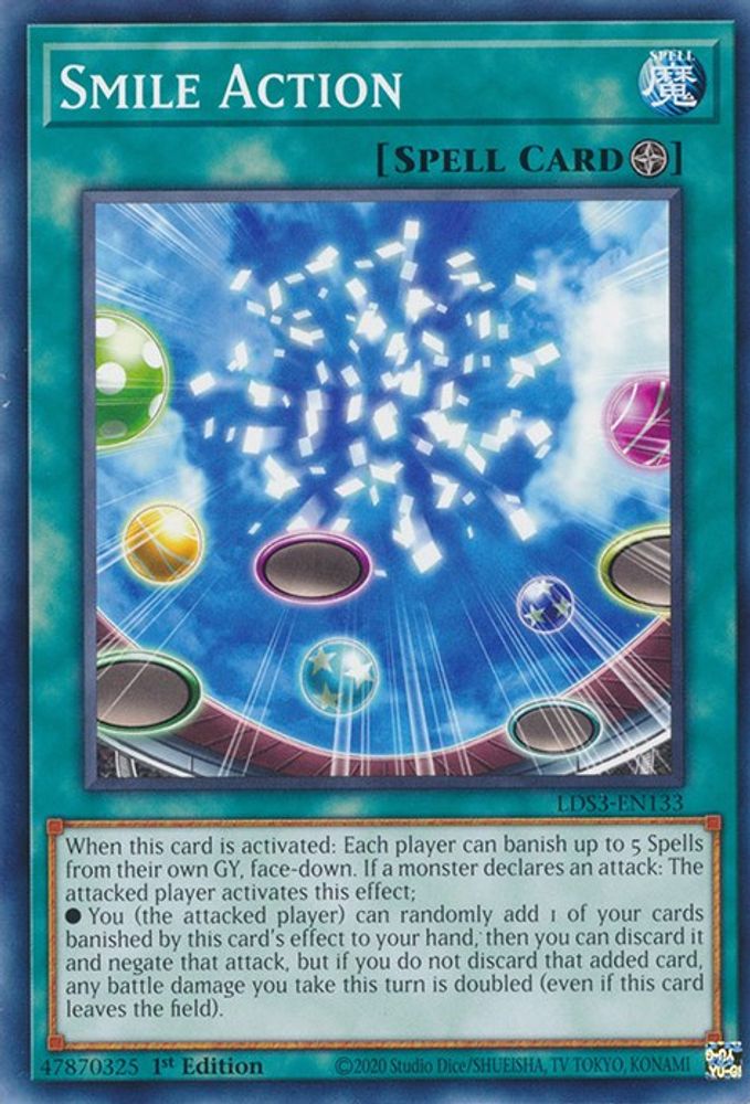 LDS3-EN133 * Smile Action * Common * Legendary Duelists: Season 3