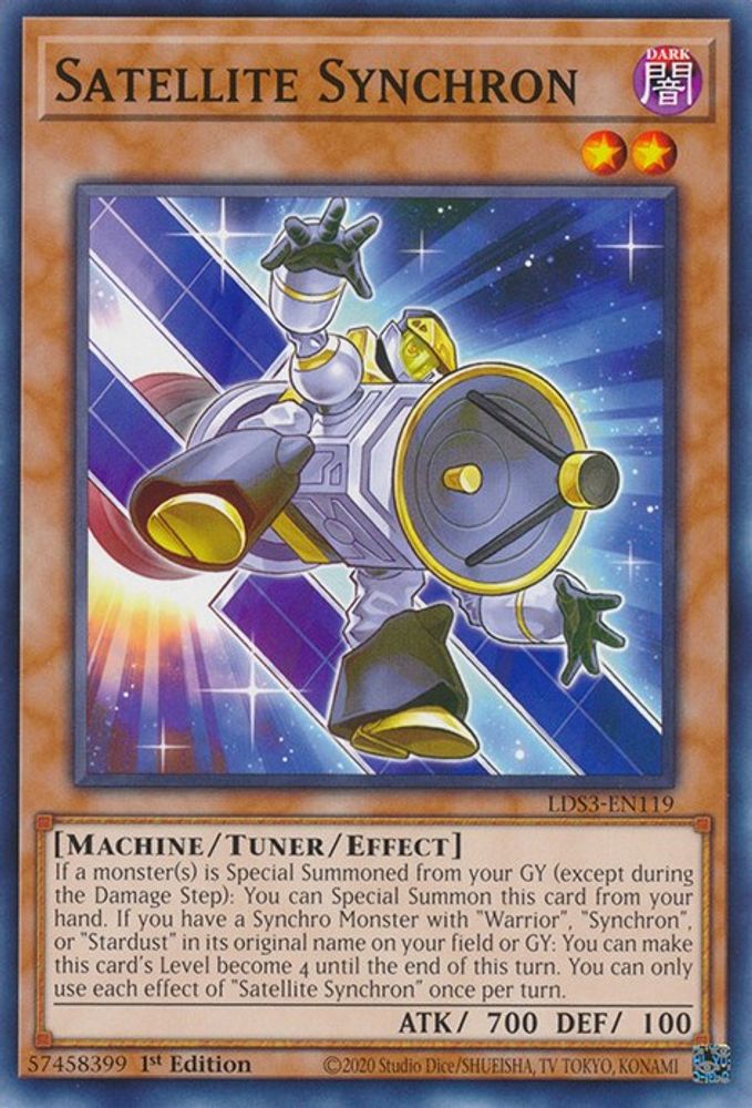 LDS3-EN119 * Satellite Synchron * Common * Legendary Duelists: Season 3