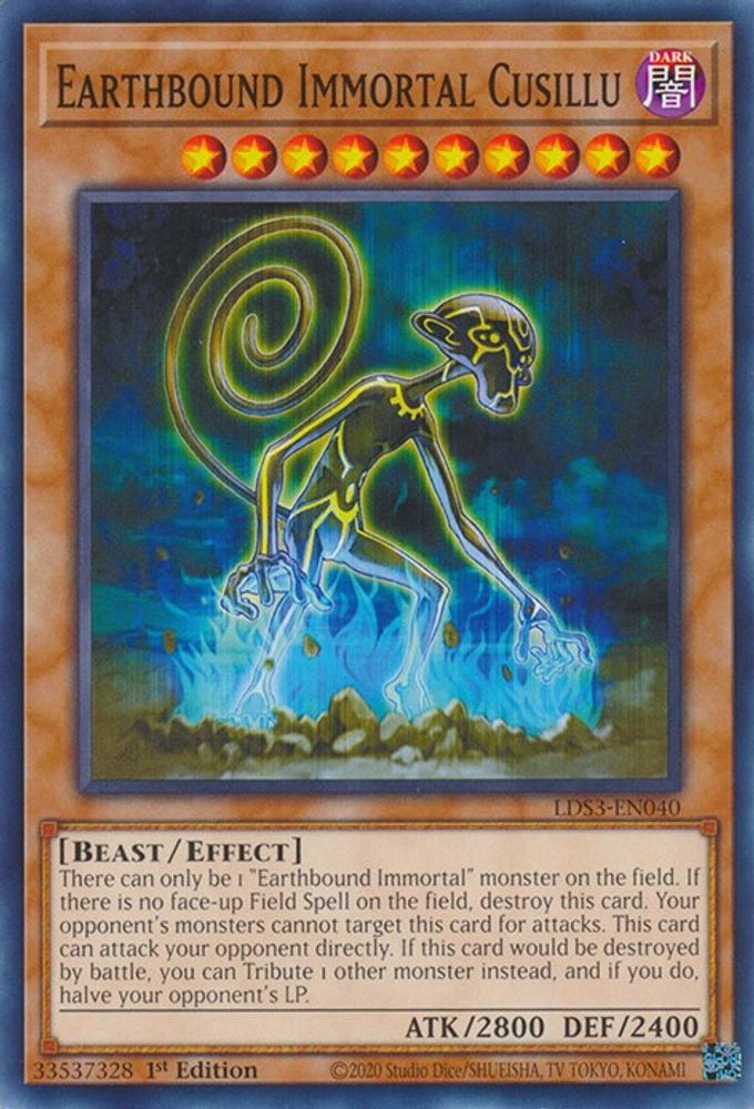 LDS3-EN040 * Earthbound Immortal Cusillu * Common * Legendary Duelists: Season 3