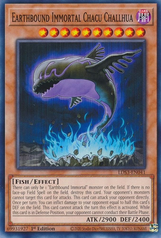 LDS3-EN041 * Earthbound Immortal Chacu Challhua * Common * Legendary Duelists: Season 3