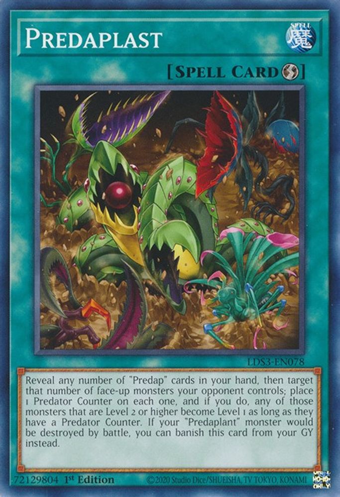 LDS3-EN078 * Predaplast * Common * Legendary Duelists: Season 3