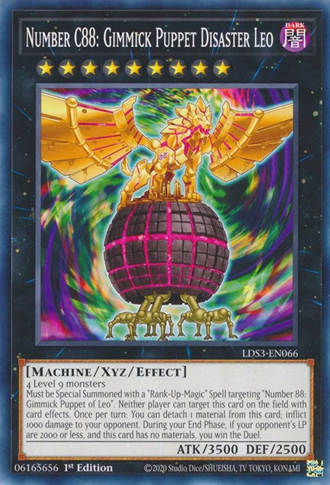 LDS3-EN066 * Number C88: Gimmick Puppet Disaster Leo * Common * Legendary Duelists: Season 3
