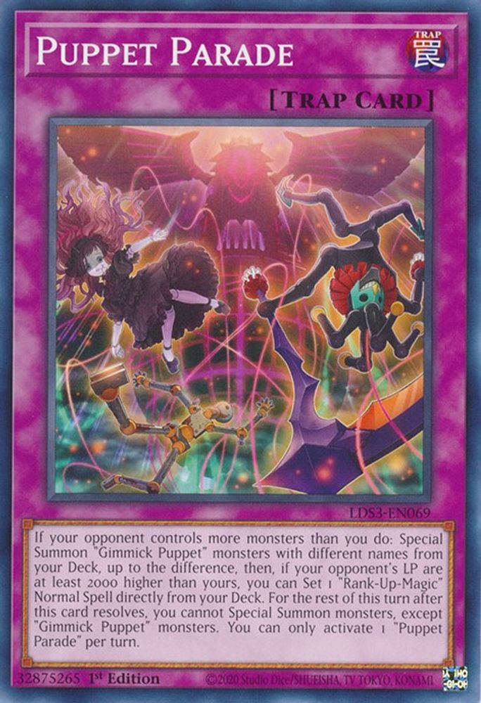 LDS3-EN069 * Puppet Parade * Common * Legendary Duelists: Season 3