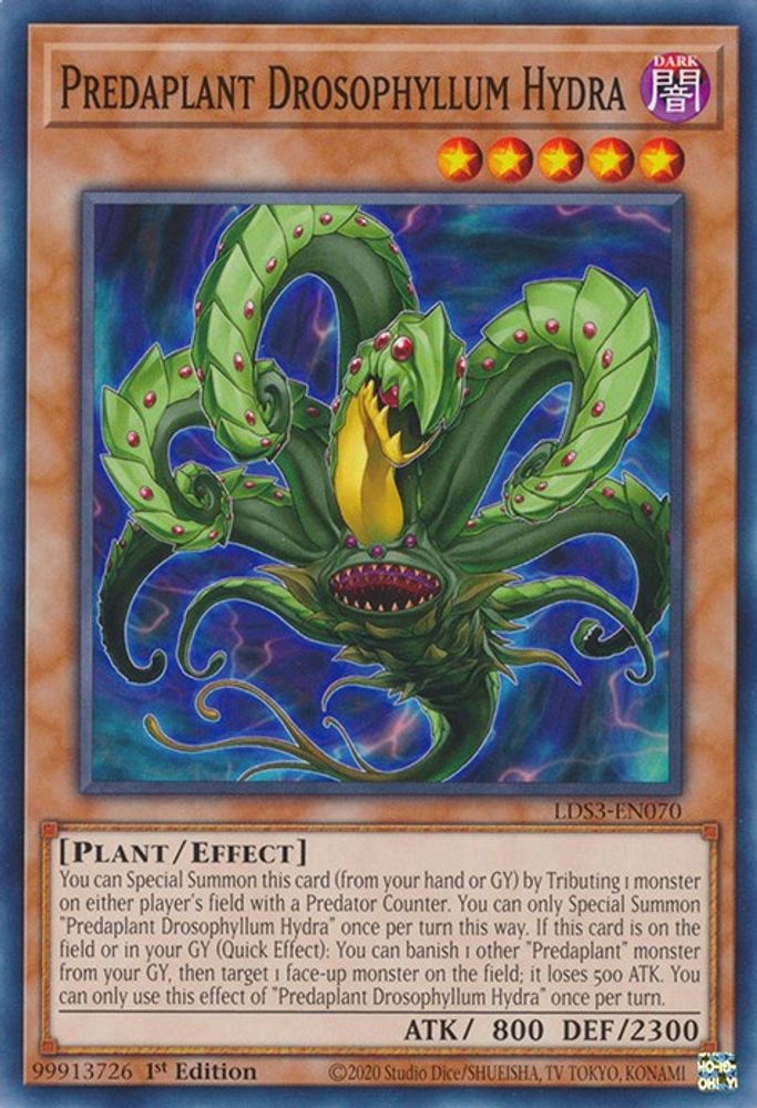 LDS3-EN070 * Predaplant Drosophyllum Hydra * Common * Legendary Duelists: Season 3