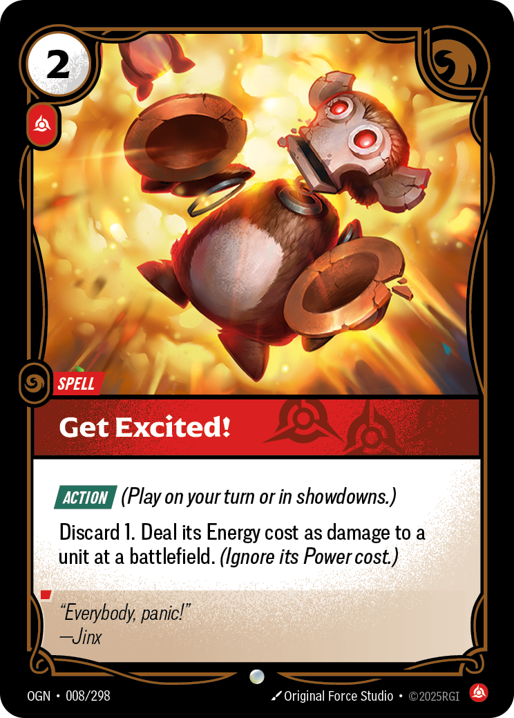 OGN-008 * Get Excited! * Common * Origins