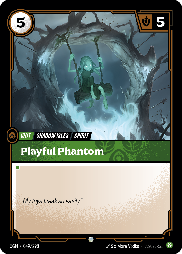 Playful Phantom — Common OGN-049, carta Riftbound