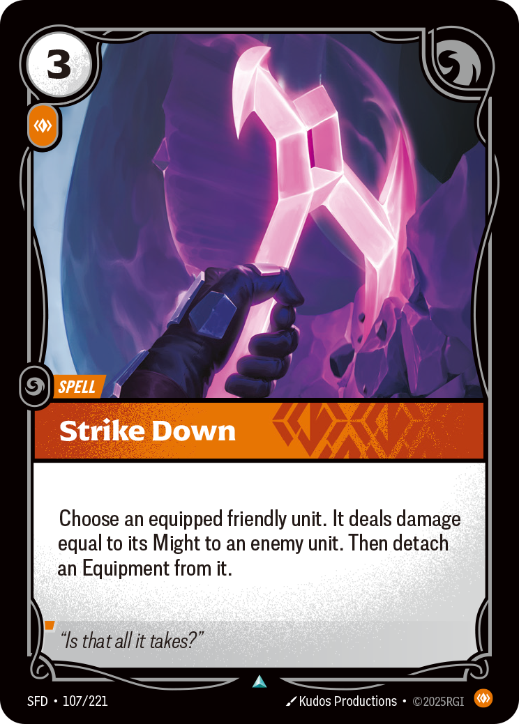 SFD-107 * Strike Down * Uncommon * Spiritforged