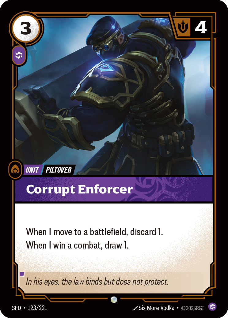 SFD-123 * Corrupt Enforcer * Common * Spiritforged