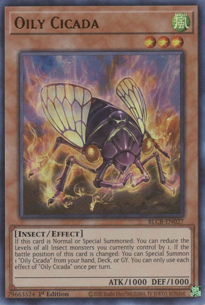 Oily Cicada * Ultra Rare * BLCR-EN027