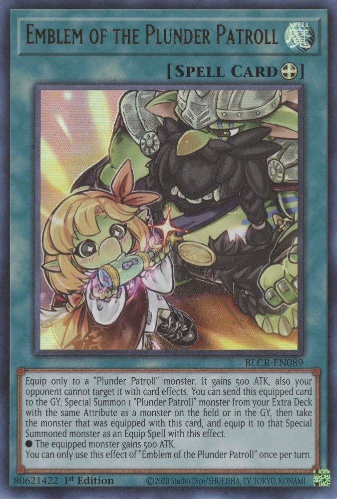 BLCR-EN089 * Emblem of the Plunder Patroll * Ultra Rare * Battles of Legend: Crystal Revenge