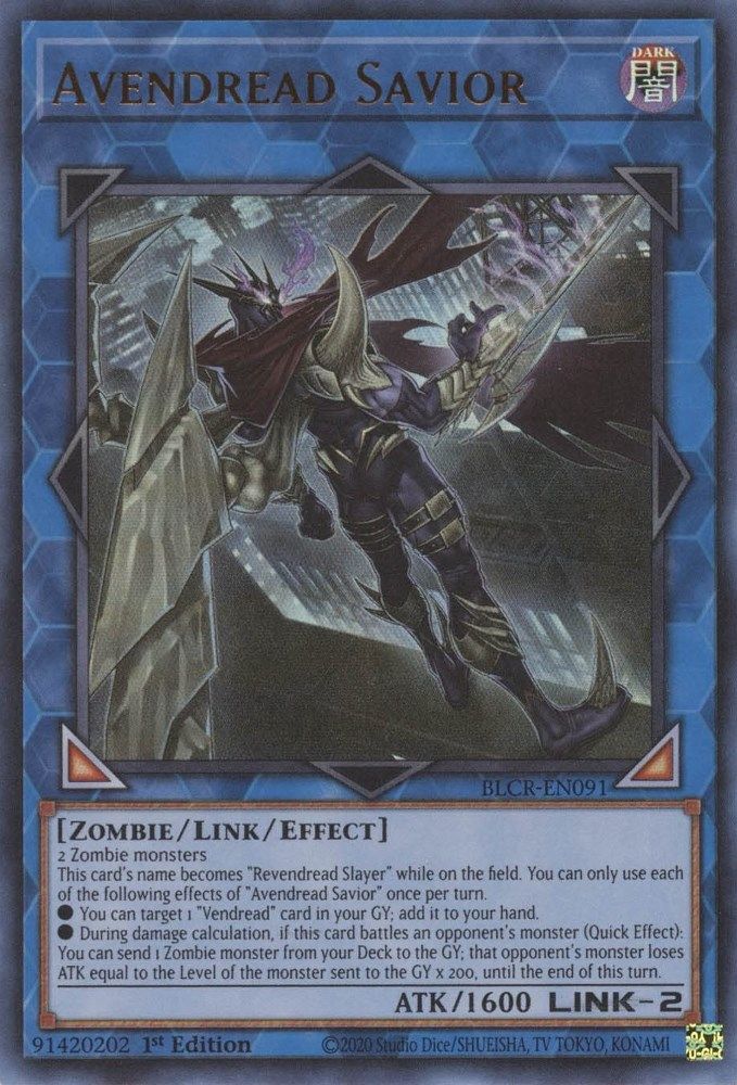 Avendread Savior * Ultra Rare * BLCR-EN091