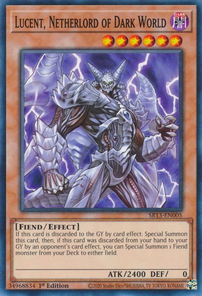 SR13-EN005 * Lucent, Netherlord of Dark World * Common * Structure Deck: Dark World