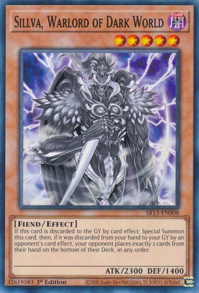 Sillva, Warlord of Dark World * Common * SR13-EN008