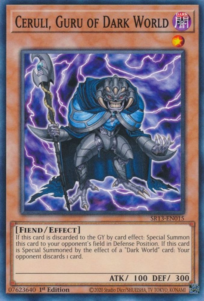 Ceruli, Guru of Dark World * Common * SR13-EN015