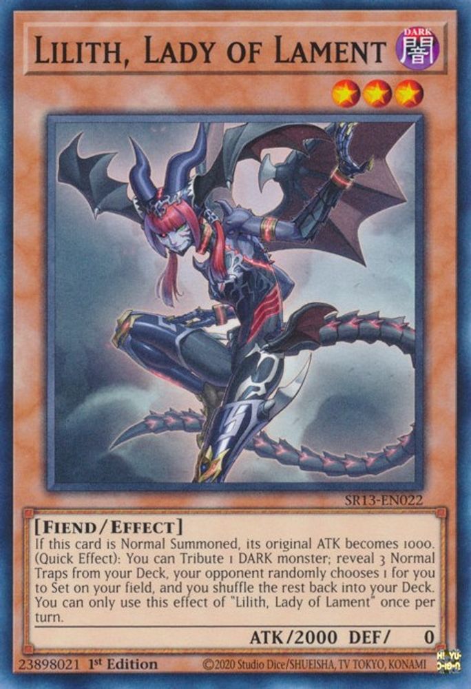 SR13-EN022 * Lilith, Lady of Lament * Common * Structure Deck: Dark World