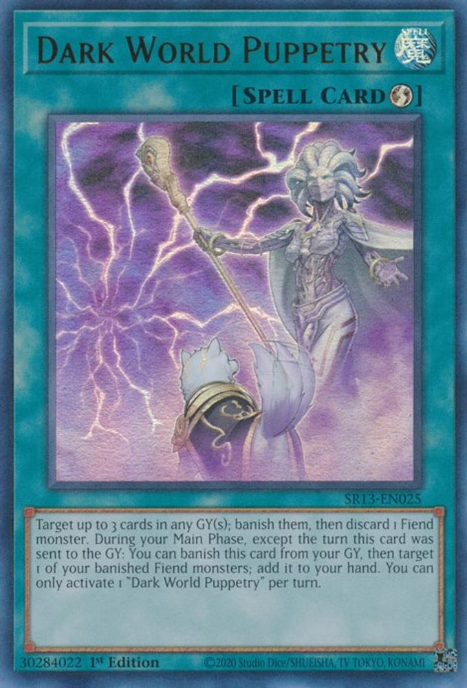 Dark World Puppetry * Ultra Rare * SR13-EN025