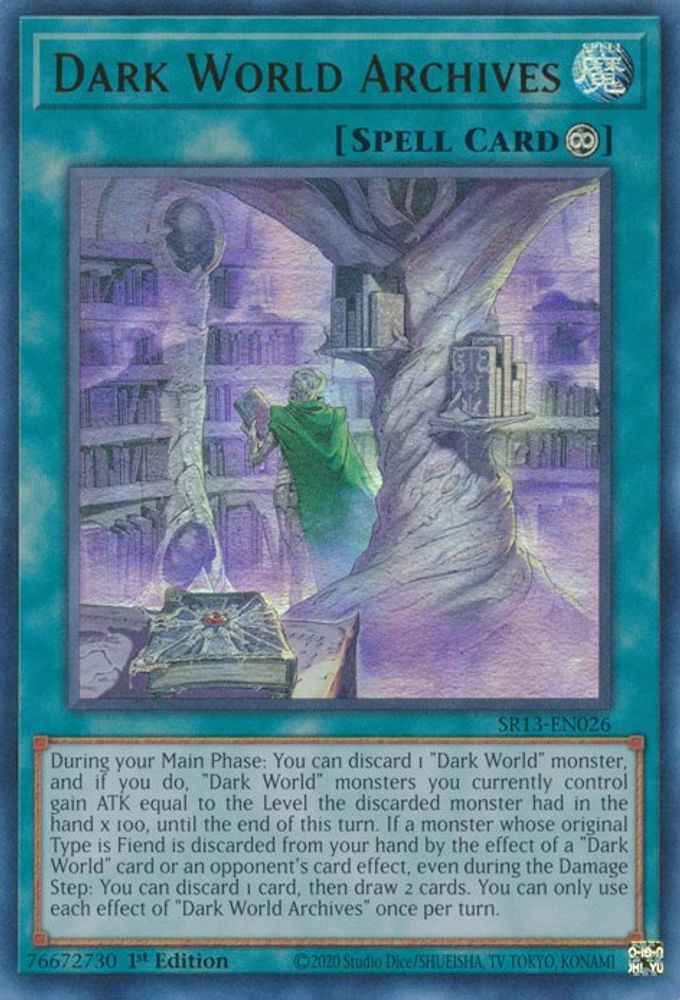 Dark World Archives * Ultra Rare * SR13-EN026