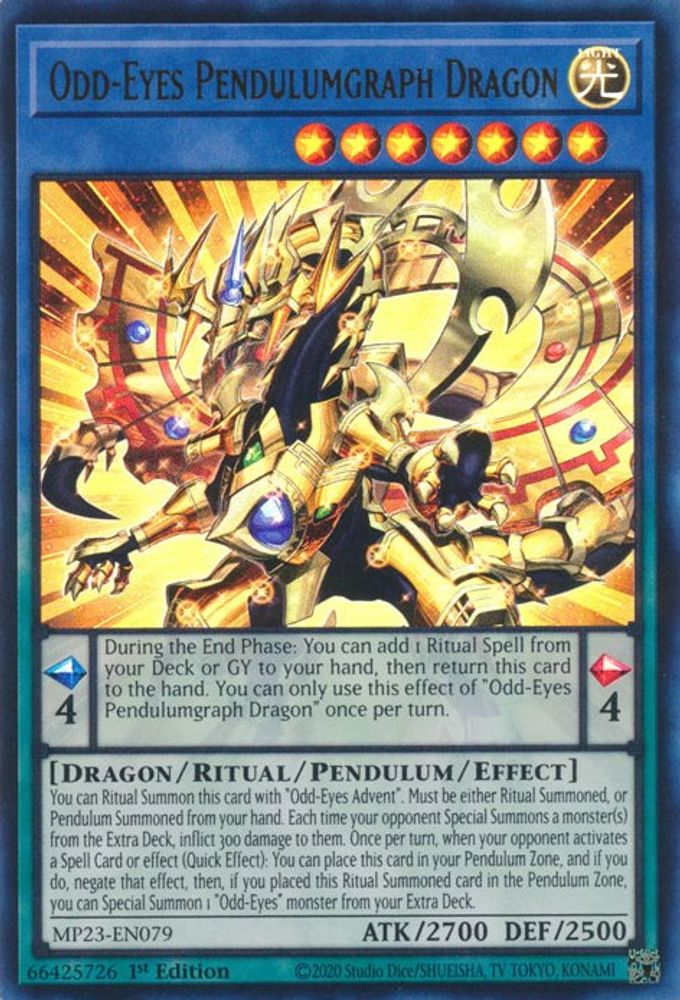 Odd-Eyes Pendulumgraph Dragon * Ultra Rare * MP23-EN079