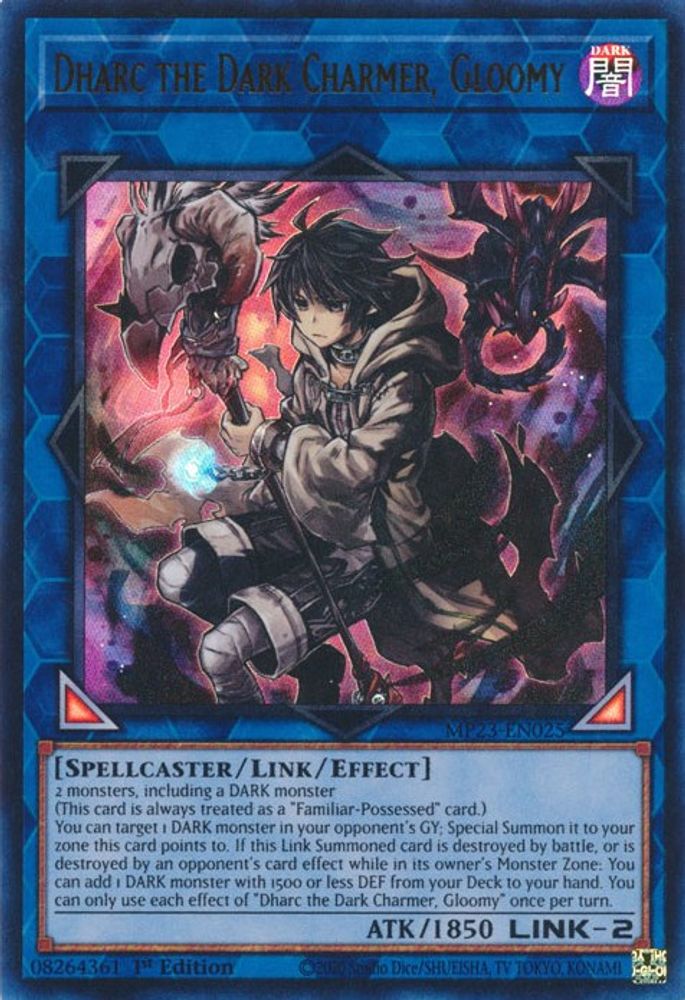 MP23-EN025 * Dharc the Dark Charmer, Gloomy * Ultra Rare * 25th Anniversary Tin: Dueling Heroes Mega Pack