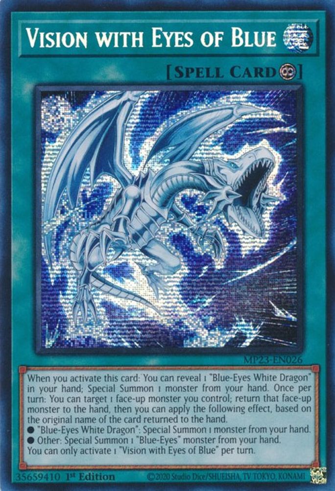 Vision with Eyes of Blue * Prismatic Secret Rare * MP23-EN026