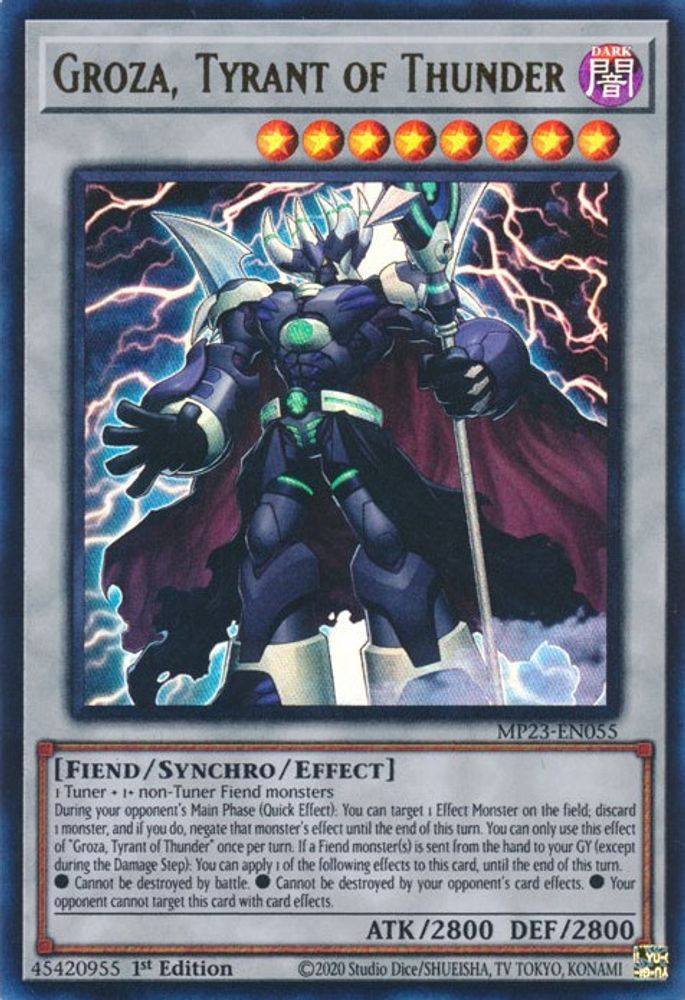 MP23-EN055 * Groza, Tyrant of Thunder * Ultra Rare * 25th Anniversary Tin: Dueling Heroes Mega Pack