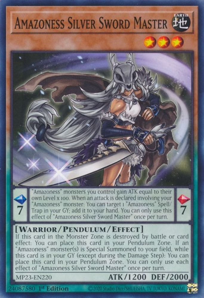 Amazoness Silver Sword Master * Common * MP23-EN220