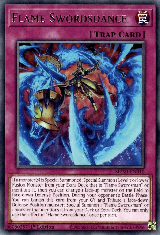MZMI-EN010 * Flame Swordsdance * Rare * Maze of Millennia
