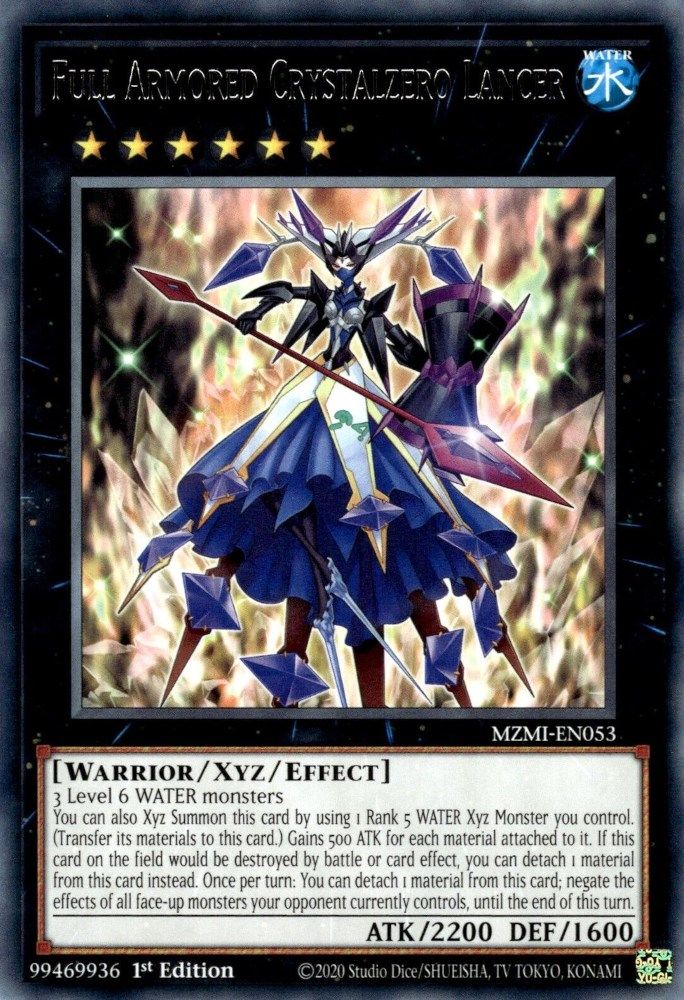 Full Armored Crystalzero Lancer * Rare * MZMI-EN053