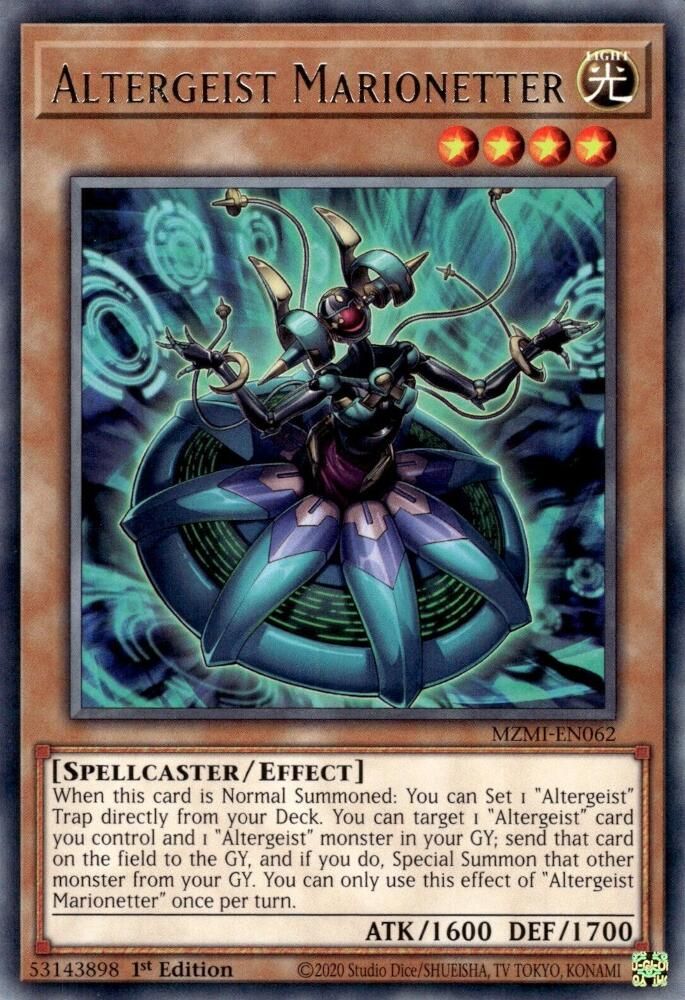 MZMI-EN062 * Altergeist Marionetter * Rare * Maze of Millennia