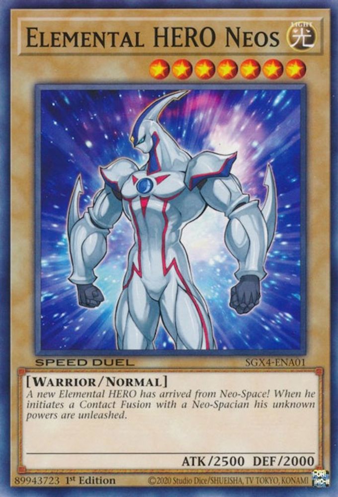 SGX4-ENA01 * Elemental HERO Neos * Common * Speed Duel GX: Midterm Destruction