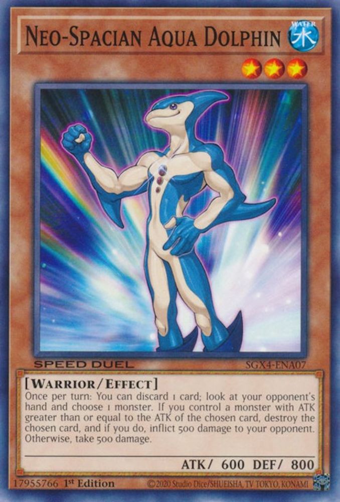 SGX4-ENA07 * Neo-Spacian Aqua Dolphin * Common * Speed Duel GX: Midterm Destruction