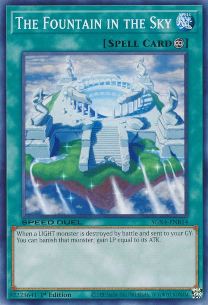 SGX4-ENB14 * The Fountain in the Sky * Common * Speed Duel GX: Midterm Destruction