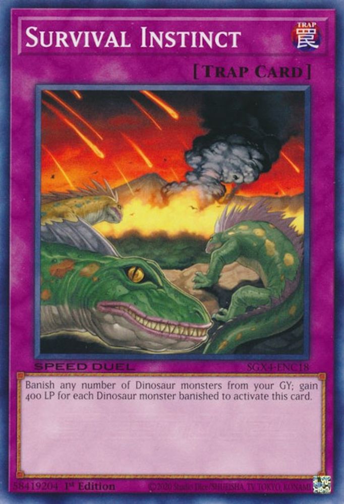 SGX4-ENC18 * Survival Instinct * Common * Speed Duel GX: Midterm Destruction