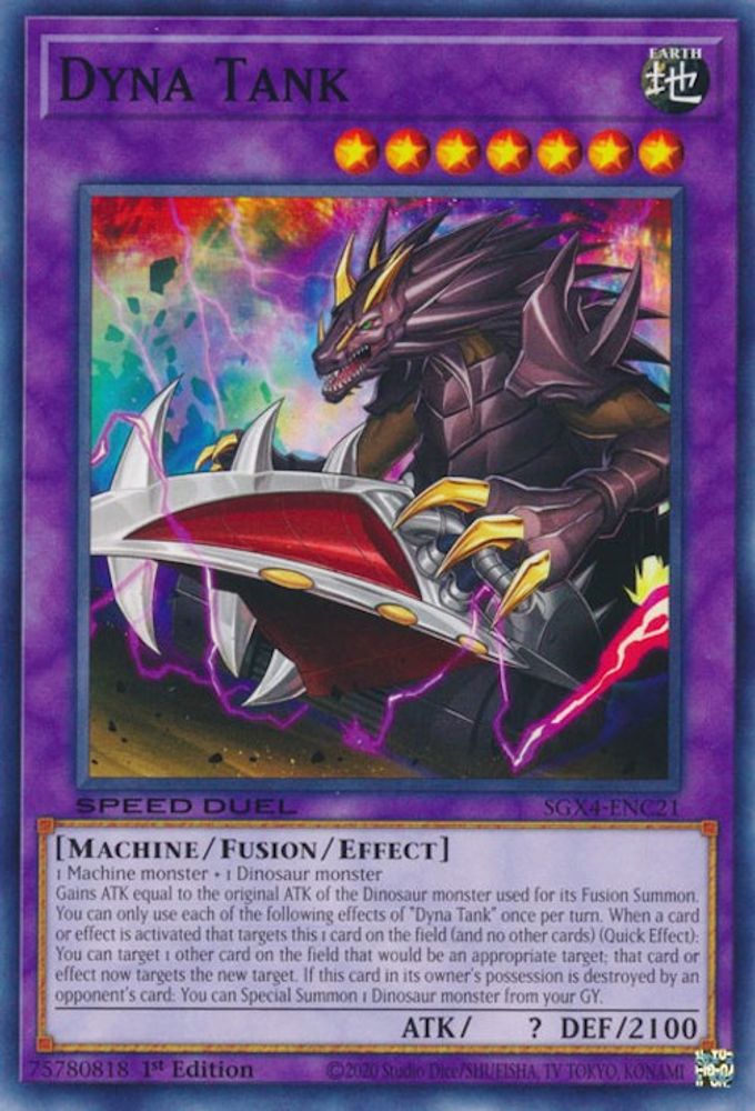 SGX4-ENC21 * Dyna Tank * Common * Speed Duel GX: Midterm Destruction