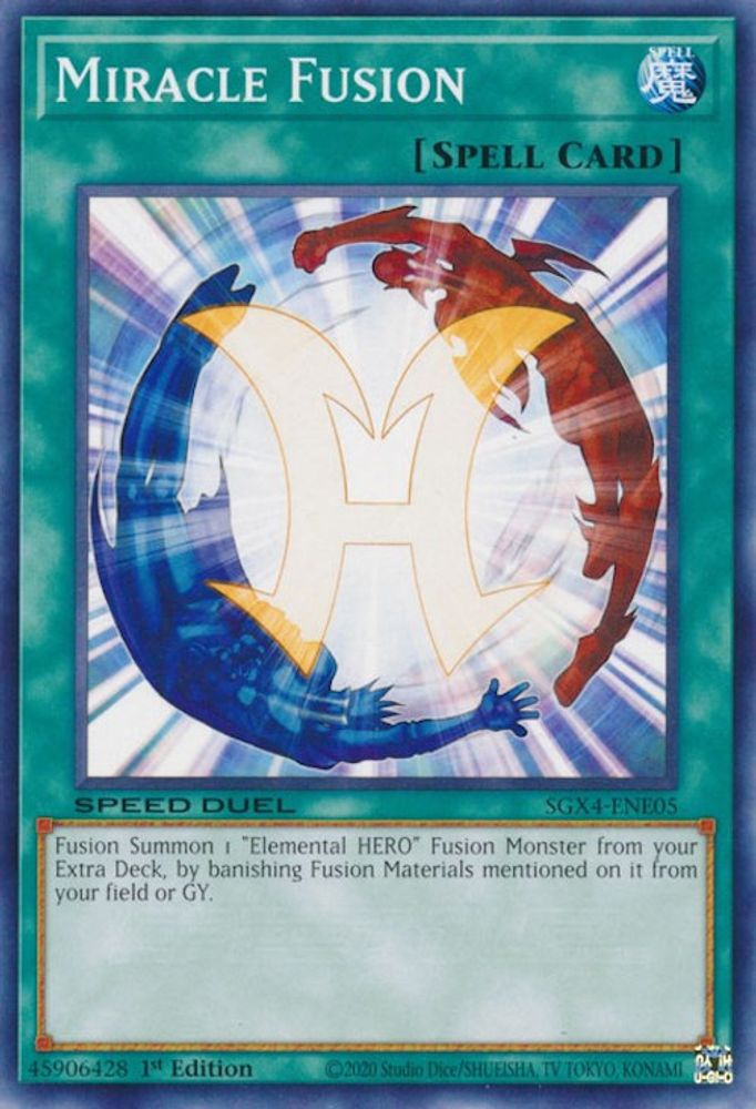 SGX4-ENE05 * Miracle Fusion * Common * Speed Duel GX: Midterm Destruction