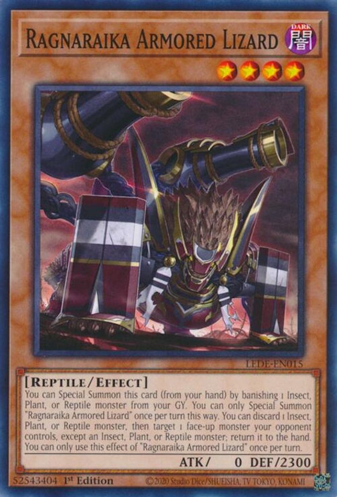 LEDE-EN015 * Ragnaraika Armored Lizard * Common * Legacy of Destruction