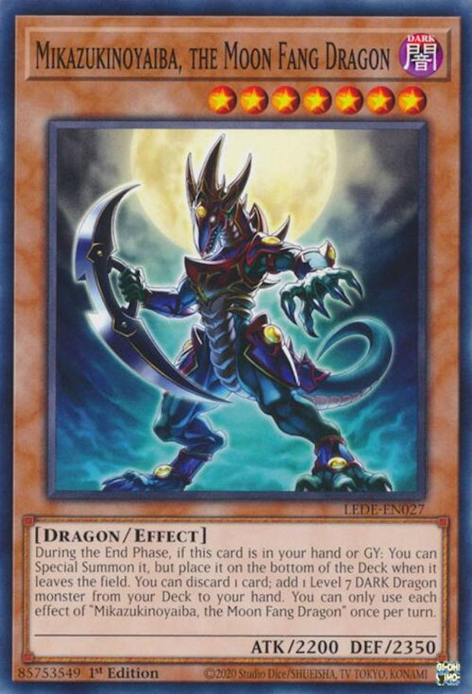 LEDE-EN027 * Mikazukinoyaiba, the Moon Fang Dragon * Common * Legacy of Destruction