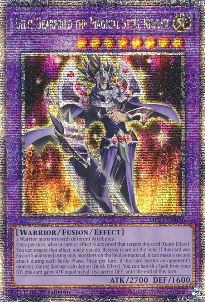 Gilti-Gearfried the Magical Steel Knight * Quarter Century Secret Rare * MP24-EN016